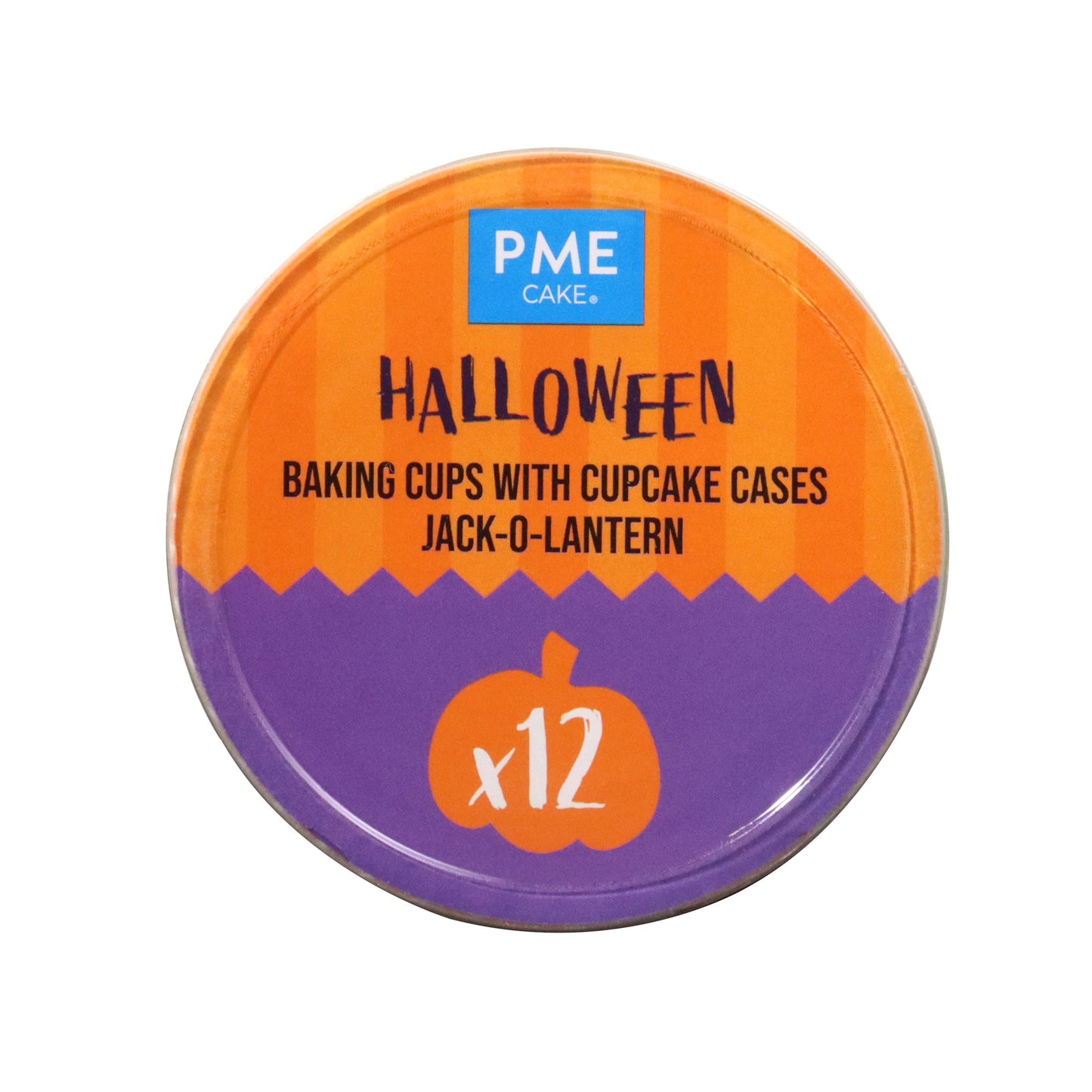 PME HALLOWEEN BAKING CUPS WITH CUPCAKE CASES - JACK-O-LANTERN (SET OF 12)