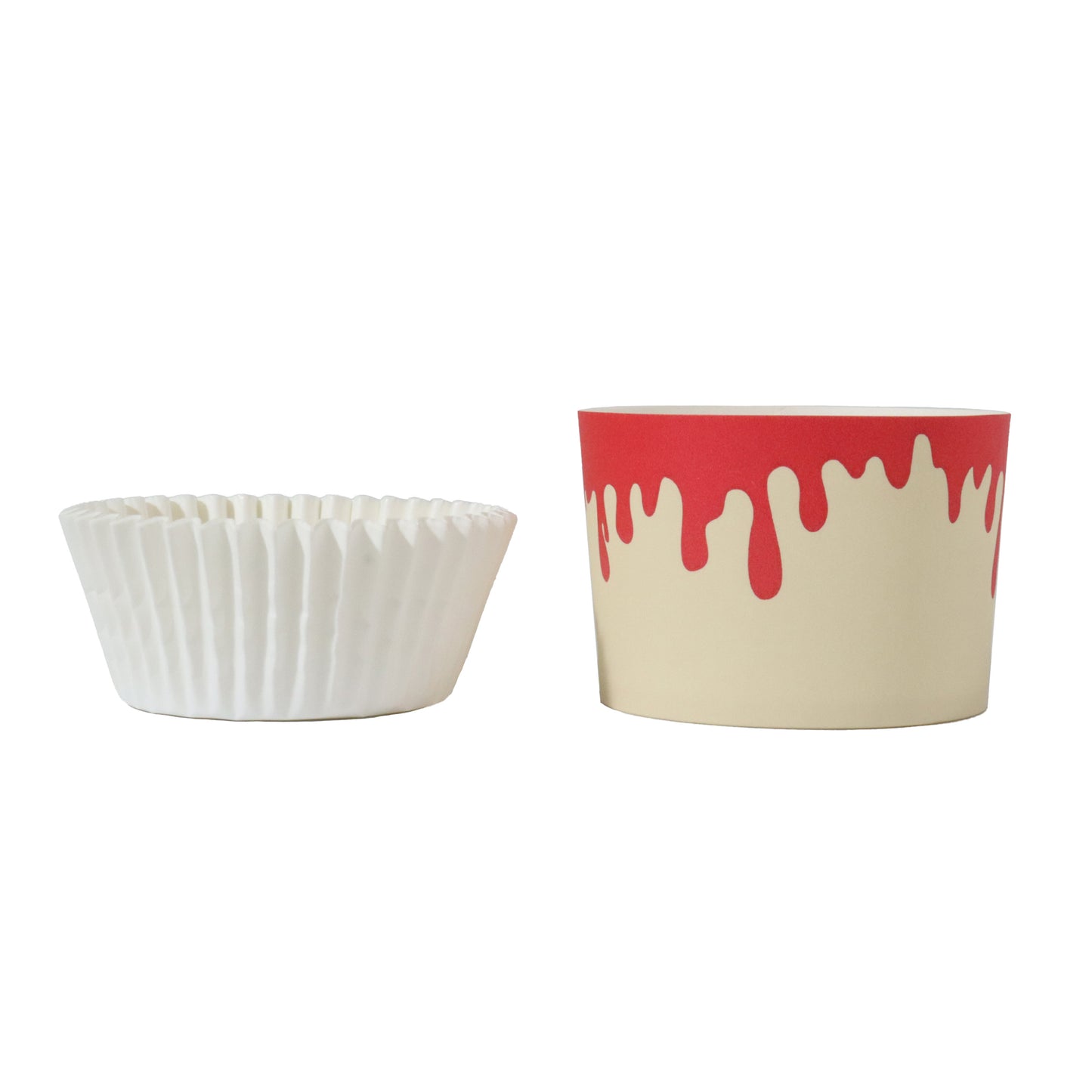HALLOWEEN BAKING CUPS WITH CUPCAKE CASES - DRIPPING BLOOD (SET OF 12)