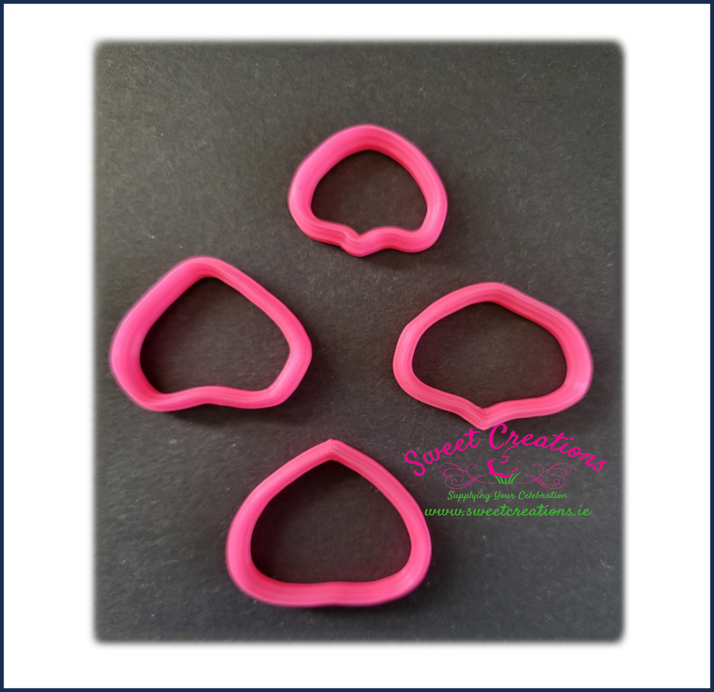 Hydrangea Petal Cutters Plain Set of 4 by Miriam Pearson