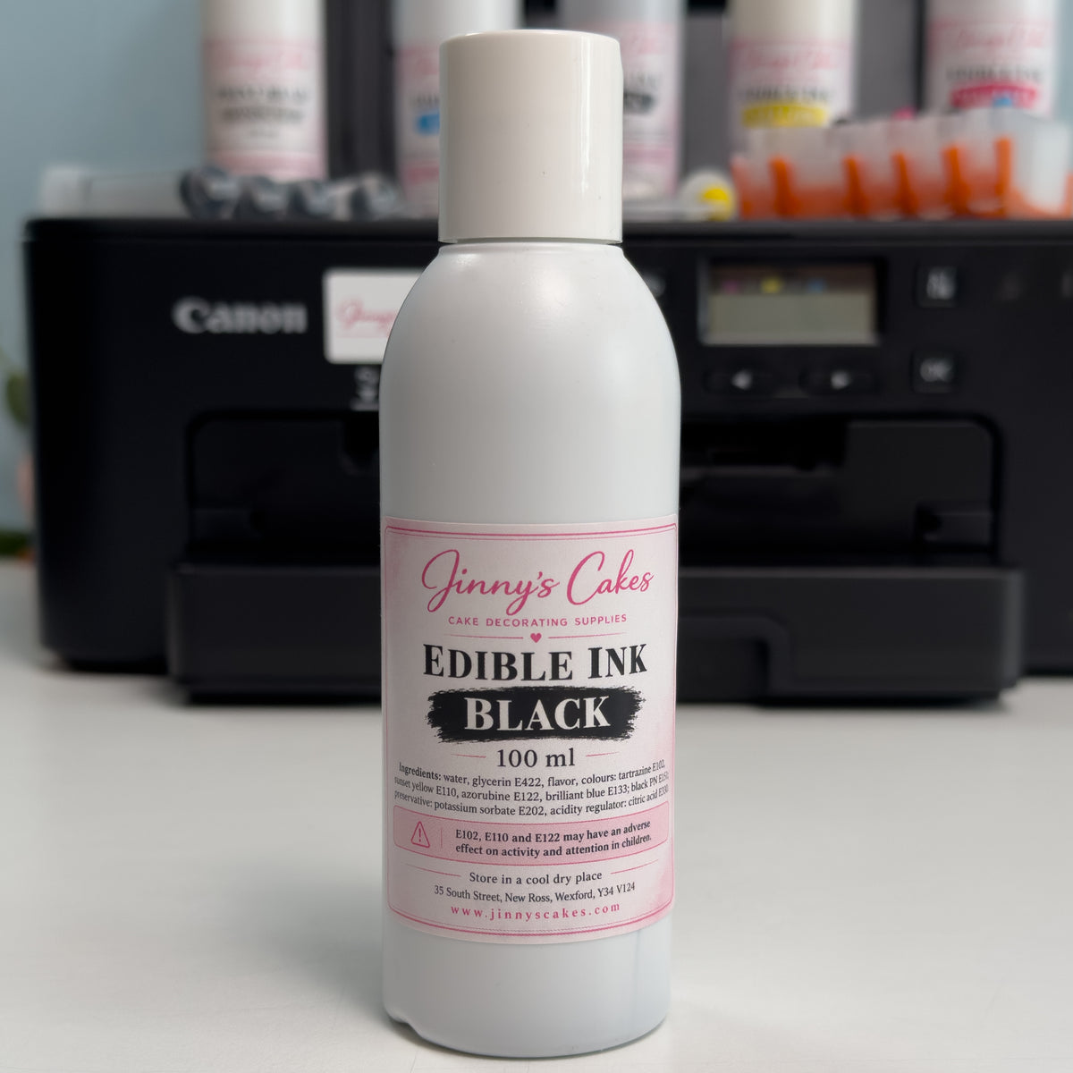 CMYK Edible Printer Ink Set 4 x 100ml | Jinny’s Cakes
