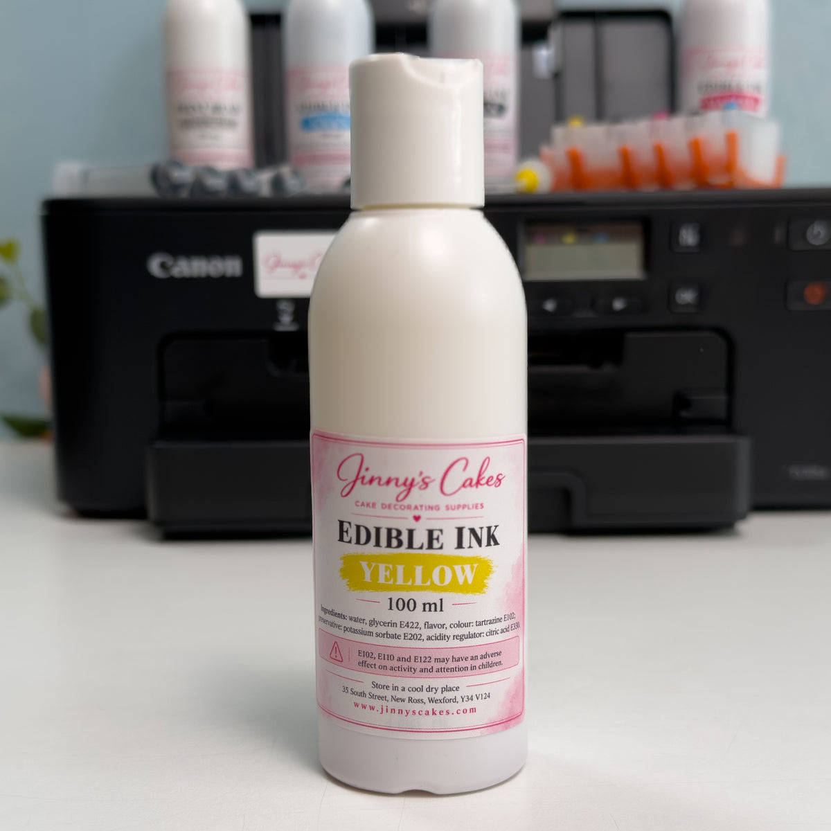 CMYK Edible Printer Ink Set 4 x 100ml | Jinny’s Cakes