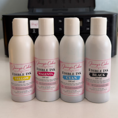 CMYK Edible Printer Ink Set 4 x 100ml | Jinny’s Cakes
