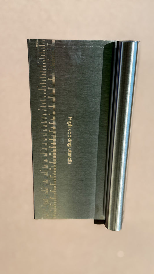 Stainless steel cake scraper, pastry dough scraper
