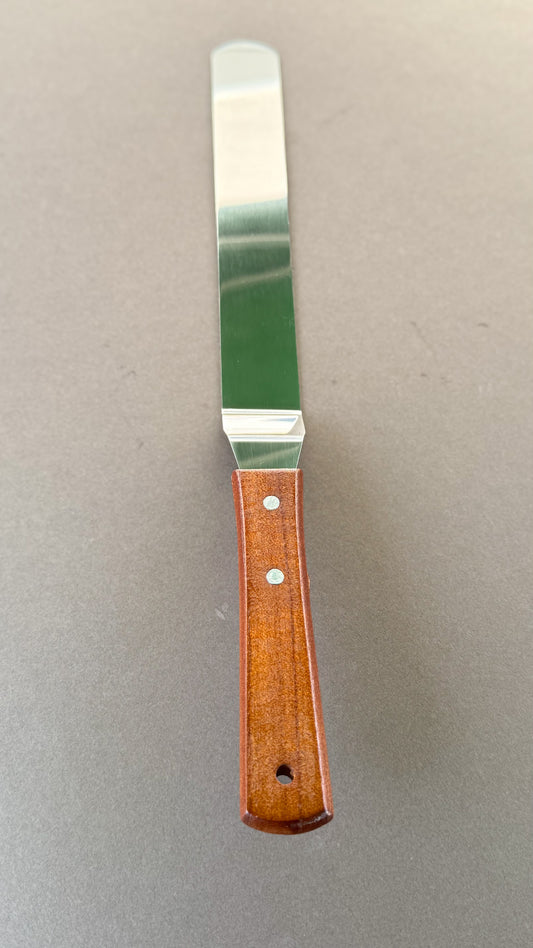 Wooden Handle Palette Knife Angled Blade - 12.5 Inch