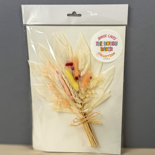 Jinnys Cakes Sun Palm and Dried Flower Set - White(s)