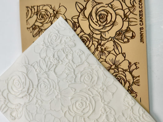 Classic Rose Lace Embossing Mat