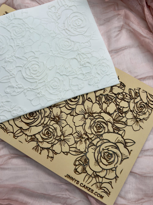 Classic Rose Lace Embossing Mat