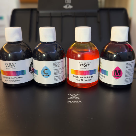 W&W Edible Ink Refills – Cyan for Printers & Airbrushes 100ml