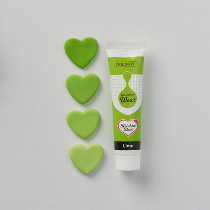Rainbow Dust ProGel Food Lime Green Colouring  25g