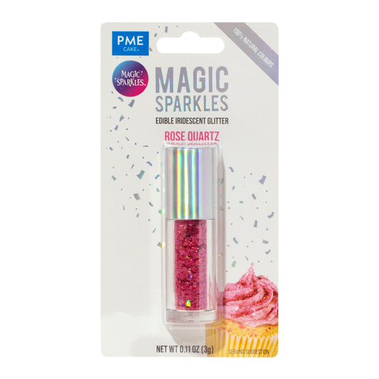 PME MAGIC SPARKLES, EDIBLE IRIDESCENT GLITTER – ROSE QUARTZ (3G)