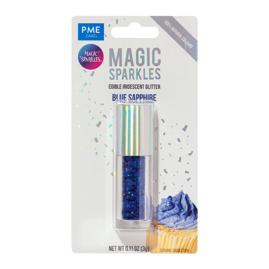 PME MAGIC SPARKLES, EDIBLE IRIDESCENT GLITTER – BLUE SAPPHIRE (3G)