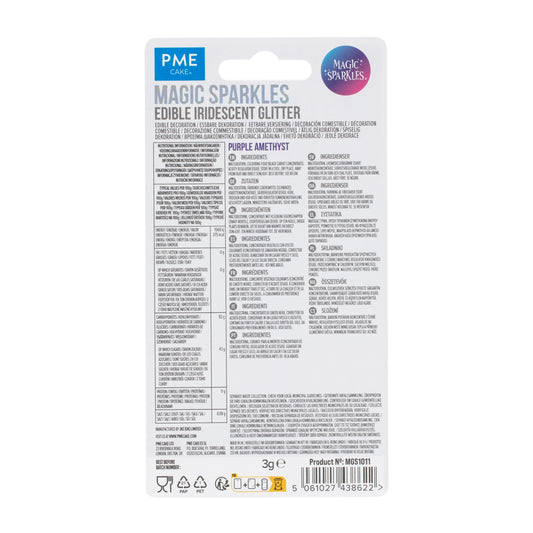 PME MAGIC SPARKLES, EDIBLE IRIDESCENT GLITTER – PURPLE AMETHYST (3G)