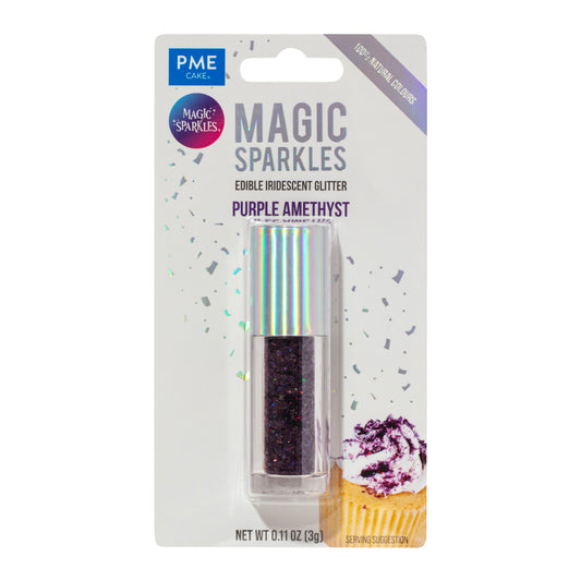 PME MAGIC SPARKLES, EDIBLE IRIDESCENT GLITTER – PURPLE AMETHYST (3G)