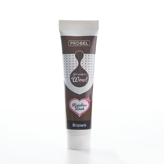 Rainbow Dust ProGel Food Colouring Brown 25g