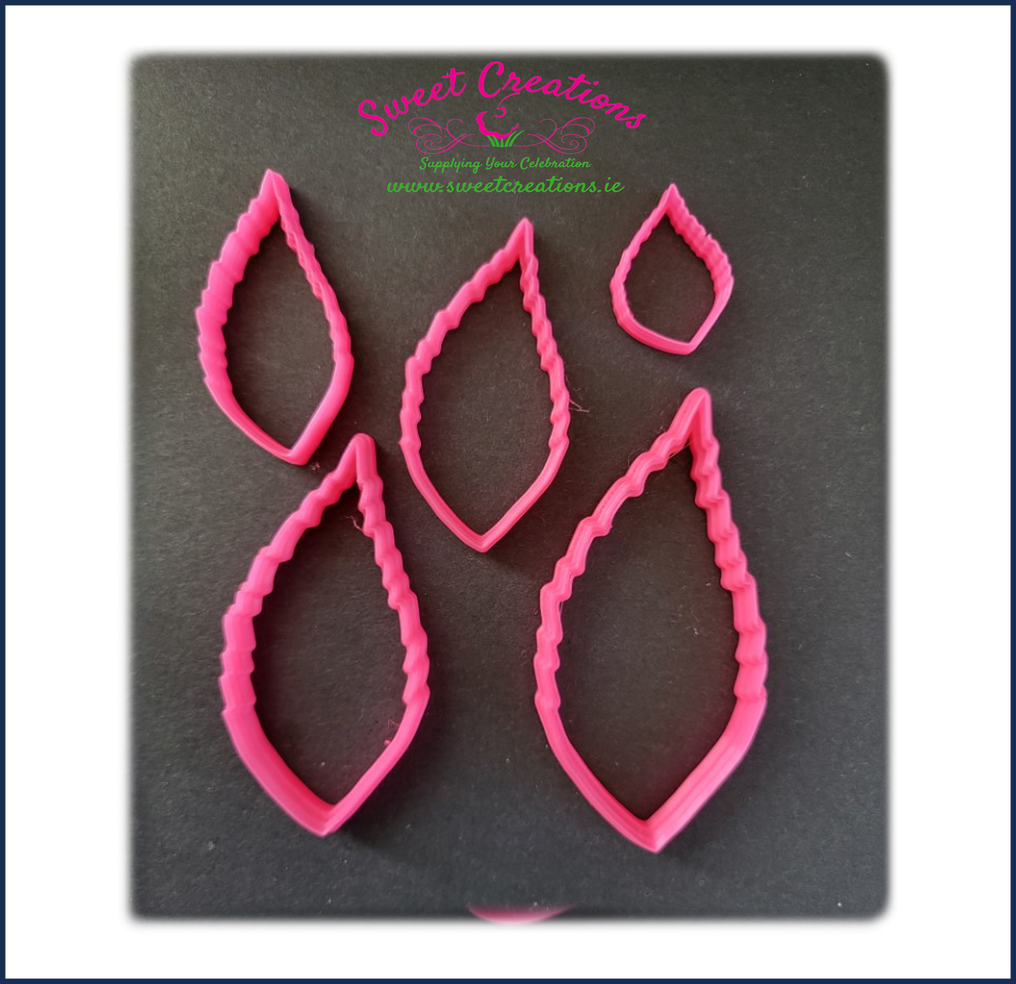 Rose Leaf Cutters Set of 5 by Miriam Pearson