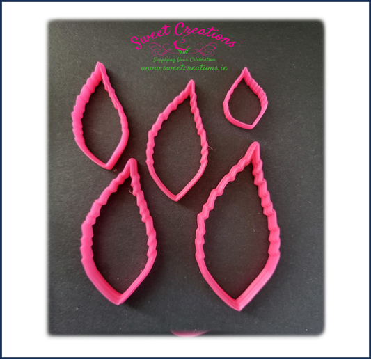 Rose Leaf Cutters Set of 5 by Miriam Pearson
