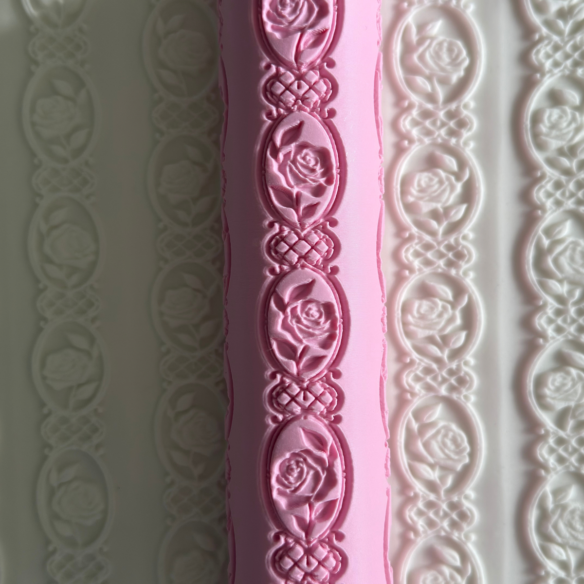NEW "Cameo Roses" Textured Roller