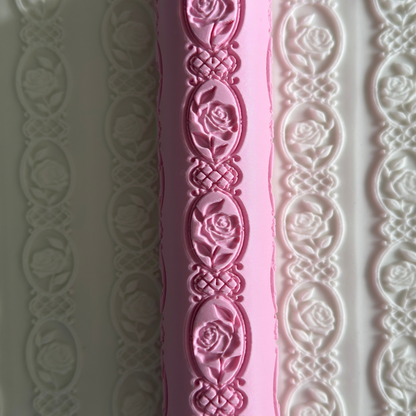 NEW "Cameo Roses" Textured Roller