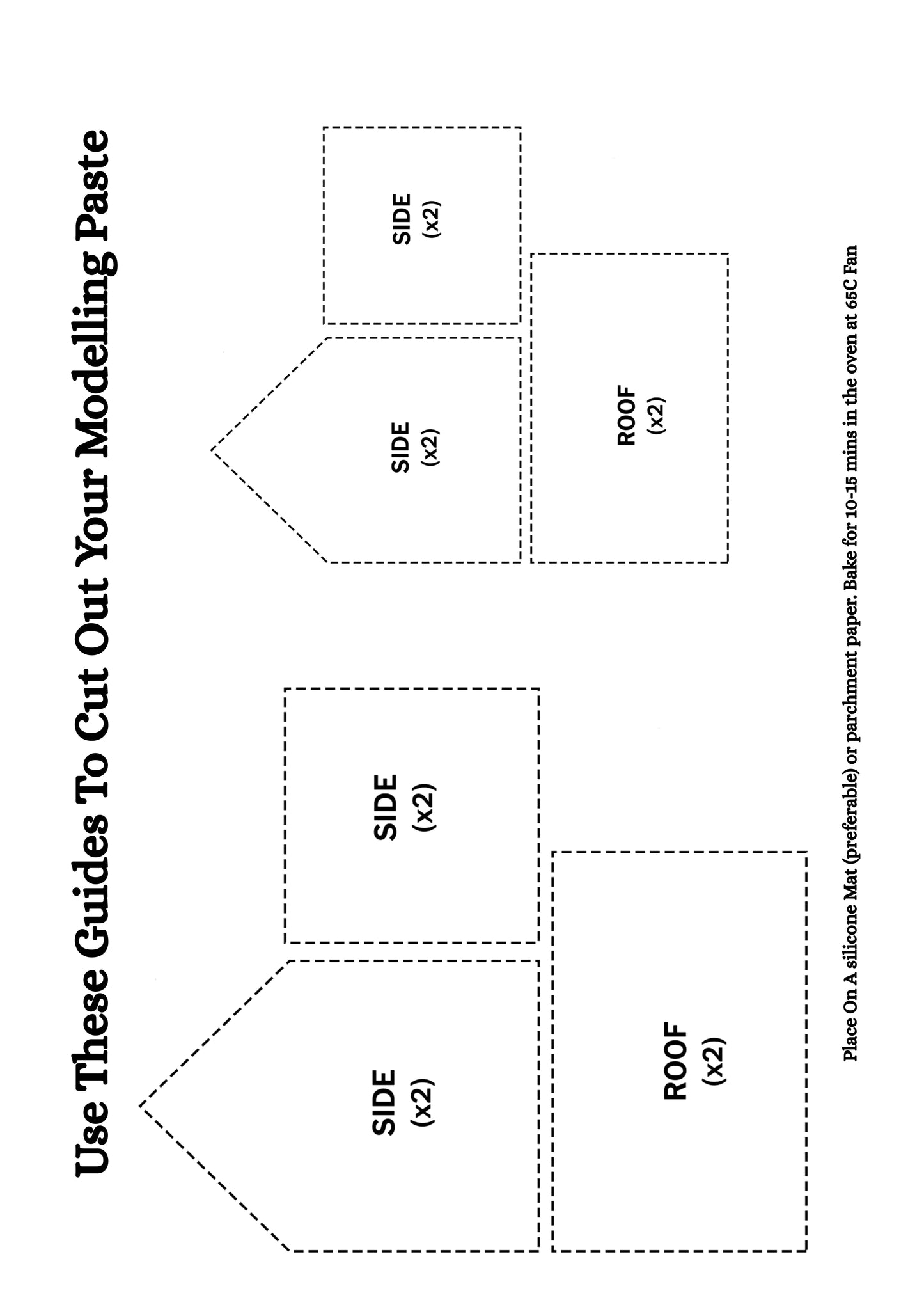 Digital Fondant House Stencil