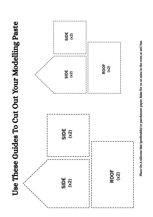 Digital Fondant House Stencil