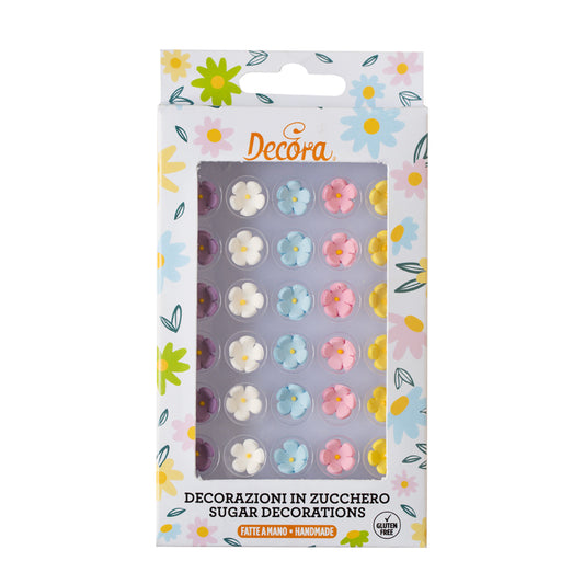 Decora Assorted Small Sugar Flowers 30pk