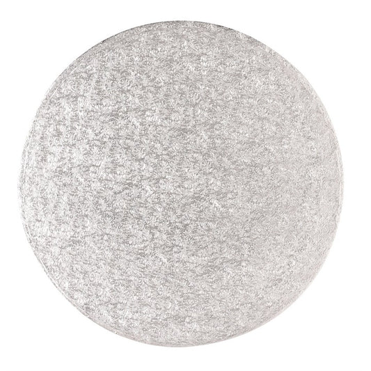 6'' (152mm) Single Thick Round Turn Edge Cake Cards Silver (1.75mm Thick)
