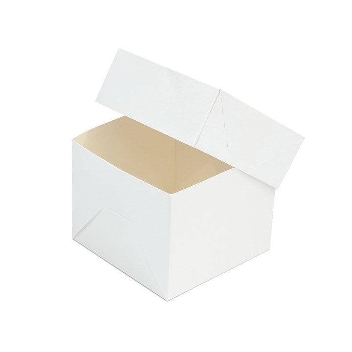 10" Standard White Cake Box & Lid