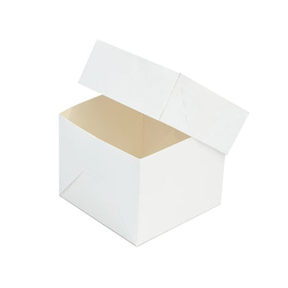 10" Standard White Cake Box & Lid