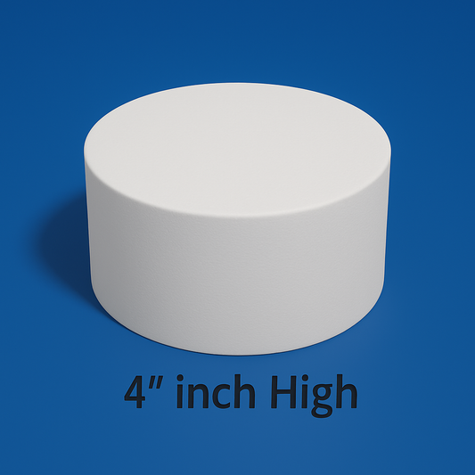 8 inch Round Cake Dummy 4" High