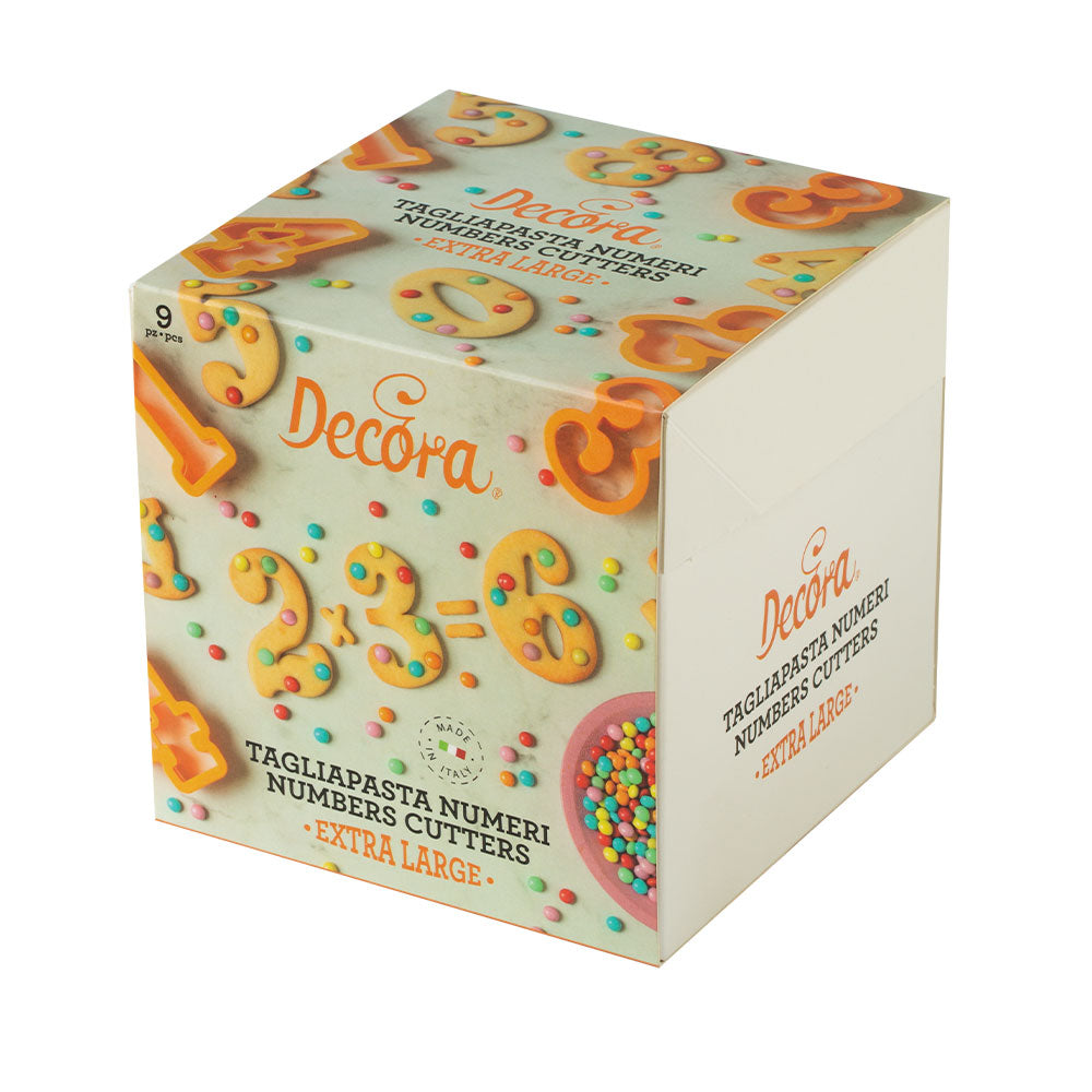 Decora Fondant Cutter Set Extra Large Numbers