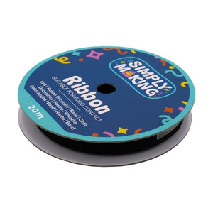 SIMPLY MAKING Black Food-Safe Ribbon 12mm x 20 Metres