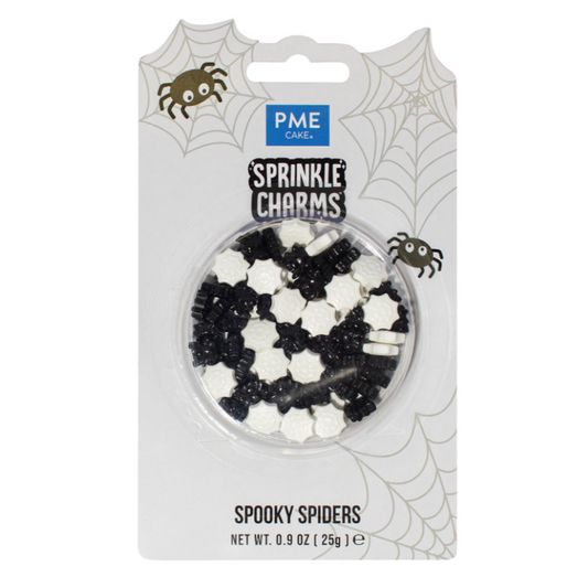 PME HALLOWEEN SPRINKLE CHARMS – SPIDERS (25G)
