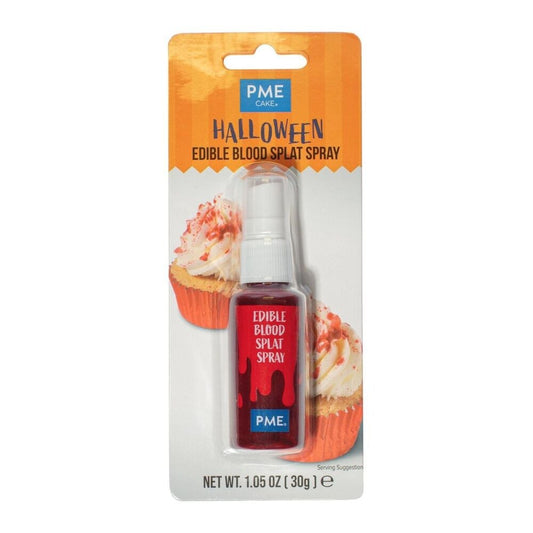 PME EDIBLE BLOOD SPLAT SPRAY FOR HALLOWEEN CAKE DECORATING (30G)