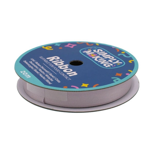 SIMPLY MAKING Silver Food-Safe Ribbon 12mm x 20 Metres