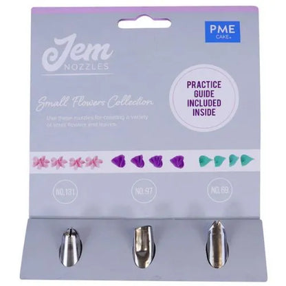 JEM NOZZLES SET – FLOWERS COLLECTION, PACK OF 3
