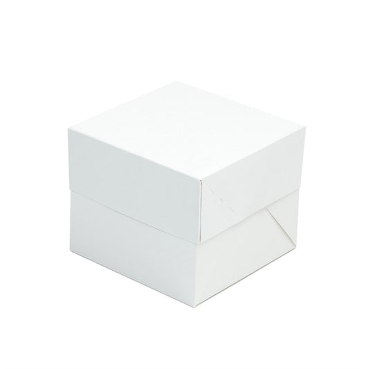 10" Standard White Cake Box & Lid