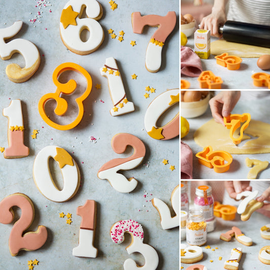 Decora Fondant Cutter Set Extra Large Numbers