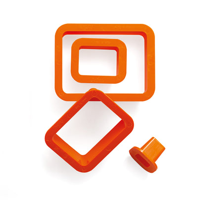 Decora Rectangle Cookie Cutter Set 4pk