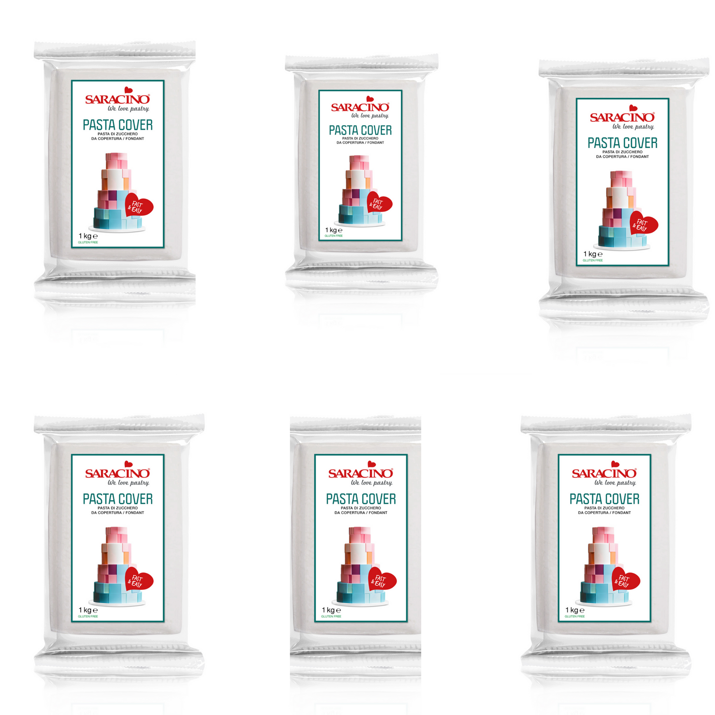 SARACINO PASTA COVER SUGAR PASTE 1kg x 6