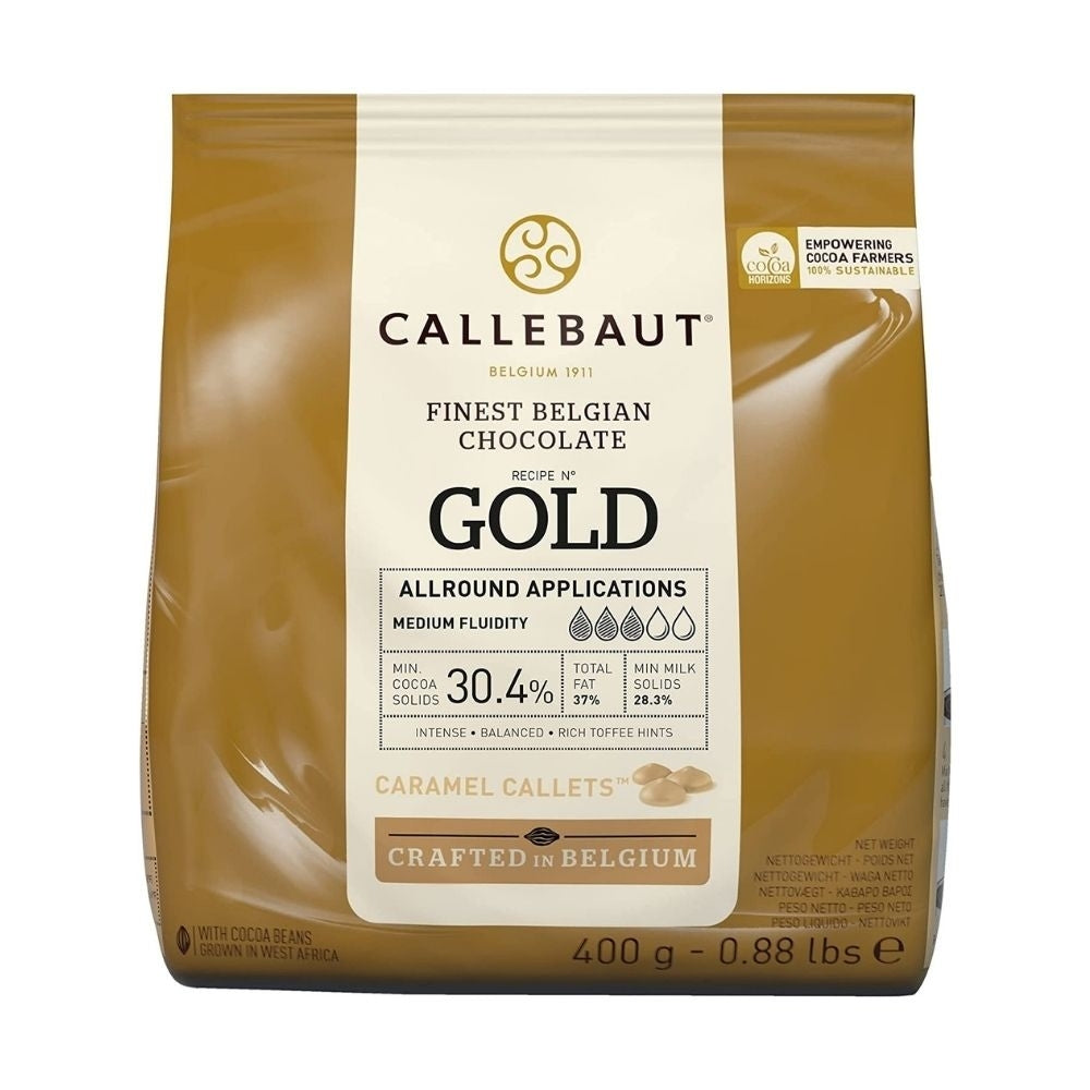 Callebaut Caramel - Finest Belgian Gold Couverture Chocolate 400g