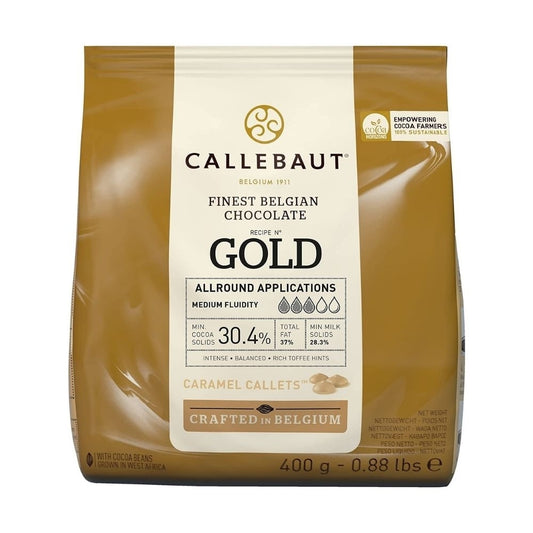 Callebaut Caramel - Finest Belgian Gold Couverture Chocolate 400g