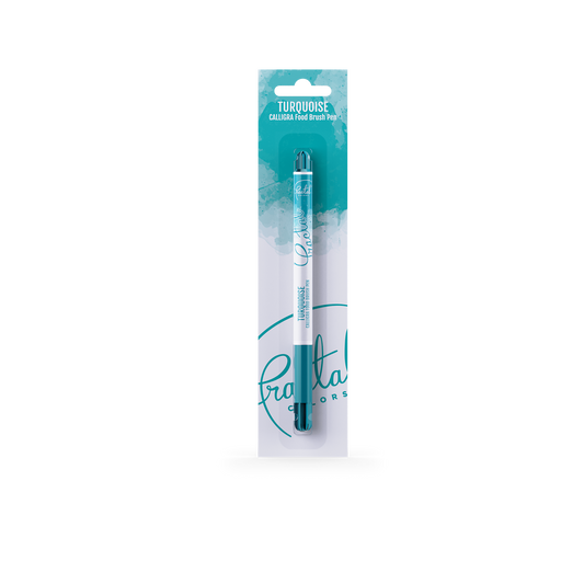 Fractal Turquoise - Calligra Food Brush Pen