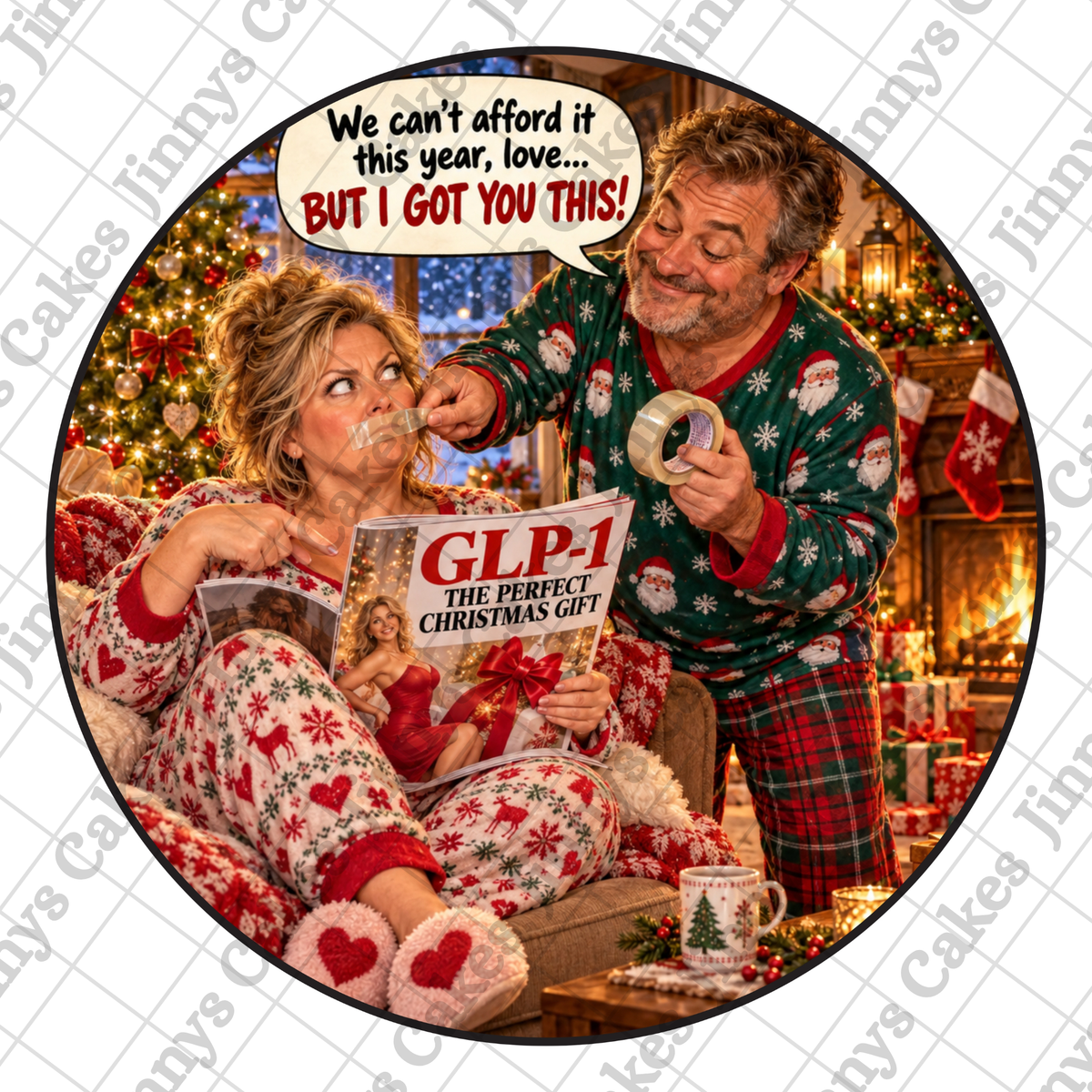 GLP-1 20cm Digital Cake Topper (watermark removed on download)