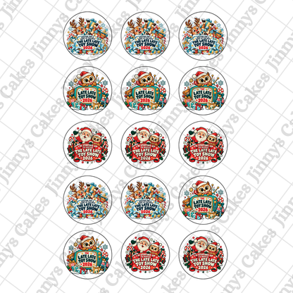 Late Late Toy Show Downloadable "I'm Staying Up"Cupcake Toppers  (watermark removed on download)