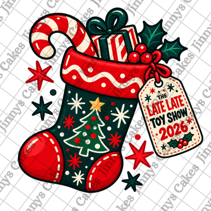 Late Late Toy Show Santa Downloadable Cupcake Toppers  (watermark removed on download)
