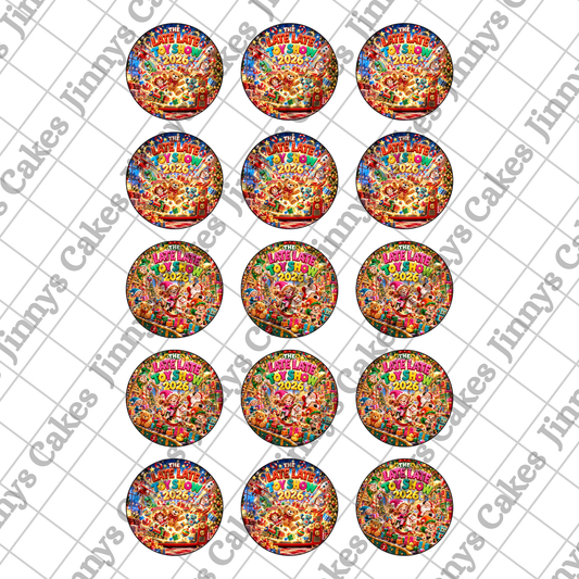 Late Late Toy Show "toys" Downloadable Cupcake Toppers (watermark removed with download)