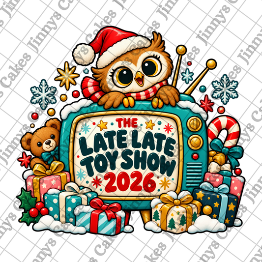 Late Late Toy Show Santa Downloadable Cupcake Toppers  (watermark removed on download)