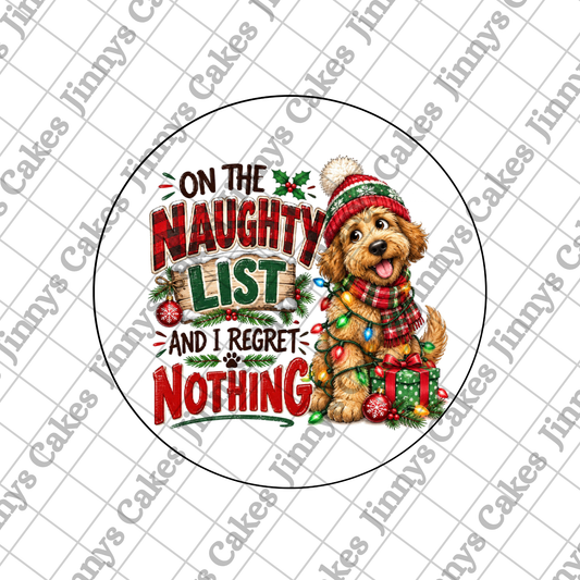 Cute Dog Standing Downloadable Cake Topper  (watermark removed on download)