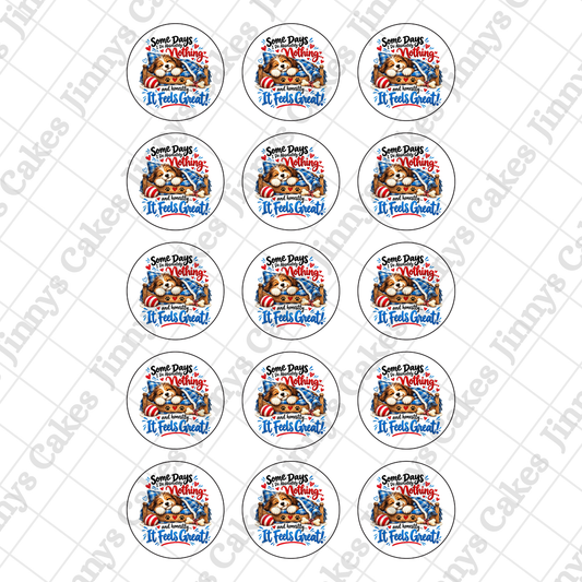 Somedays Doggo Digital Cupcake Topper