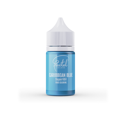Fractal Caribbean Blue - Superoil Oil Based Food Colouring 30ml